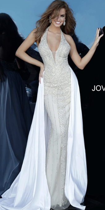 Jovani Style #3698A #0 default Off White/Nude thumbnail