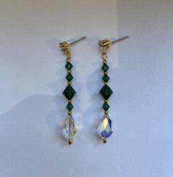 Mari Mi Bridal Style #329056- Limited Edition #0 default Emerald/AB Crystal/Gold thumbnail